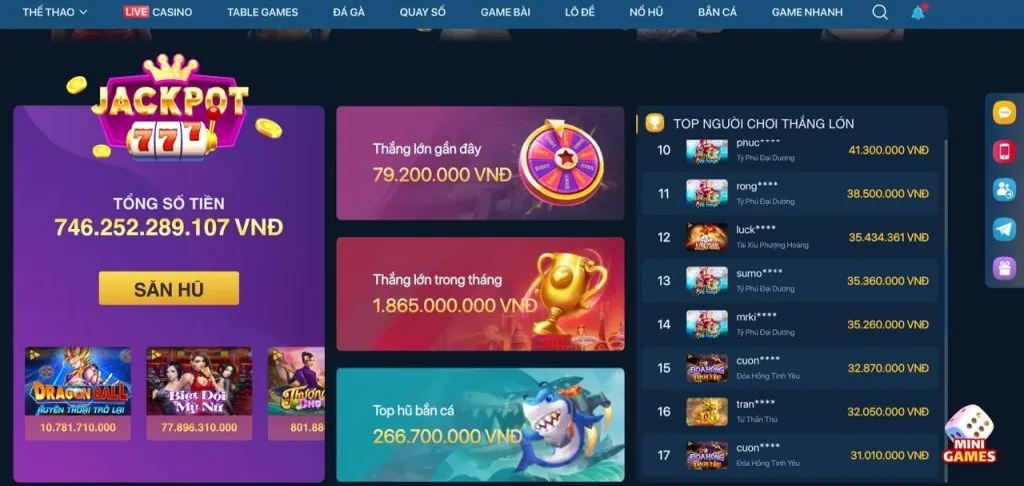 Bước 3: Chọn bàn chơi và bắt đầu đặt cược Tài Xỉu